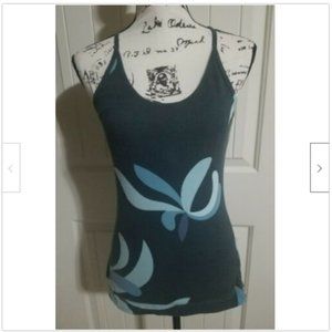 Patagonia Blue Floral Athletic Top Women Size M